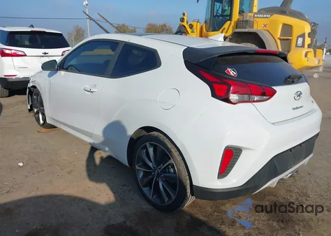 2019 Hyundai Veloster 2.0 Premium z USA, uszkodzony, nr VIN KMHTG6AF2KU007215